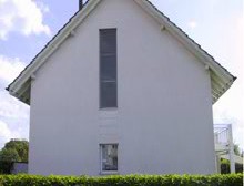 Nachher: Nordwestfassade in Schwarzenbach